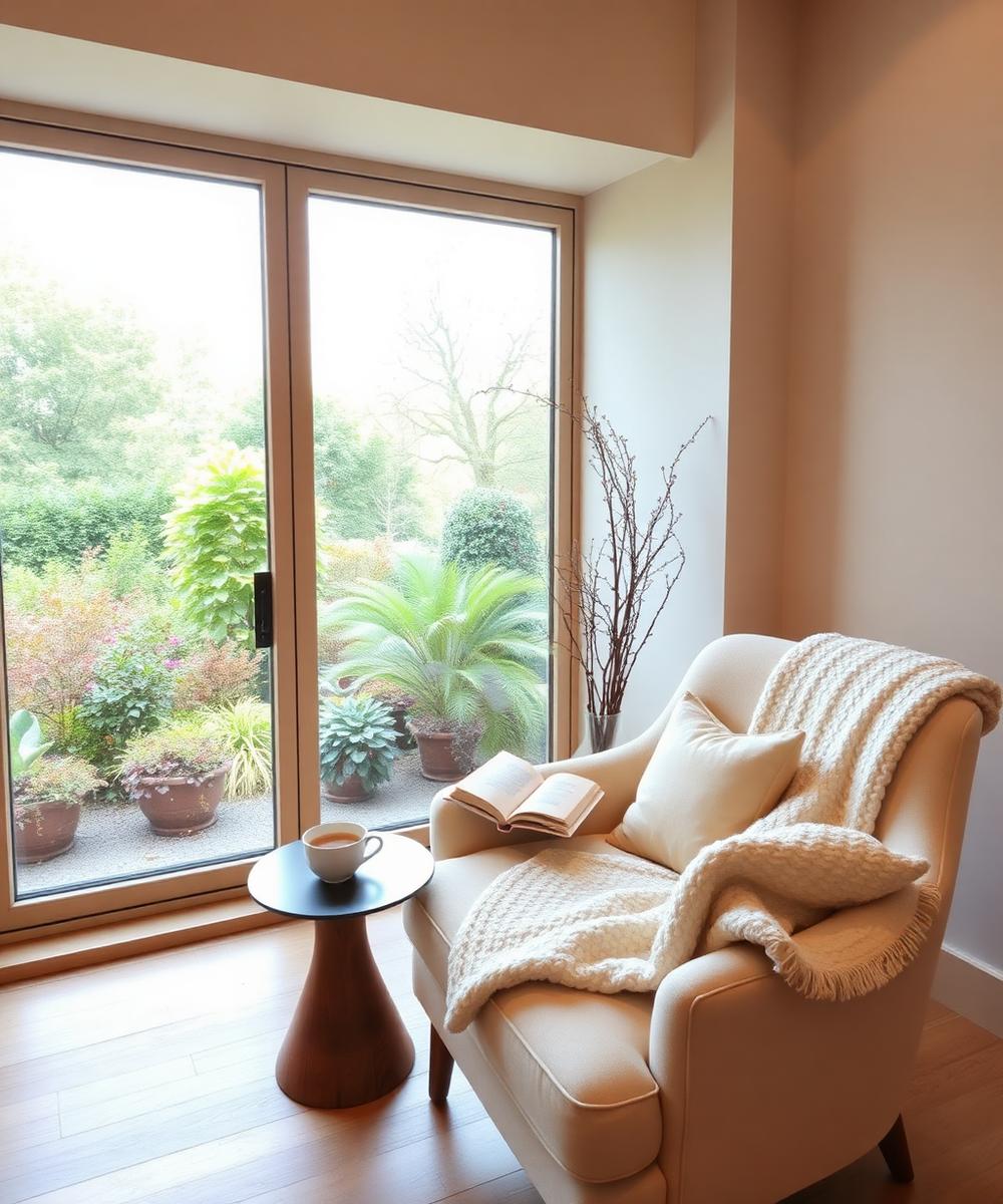 Cosy reading nook